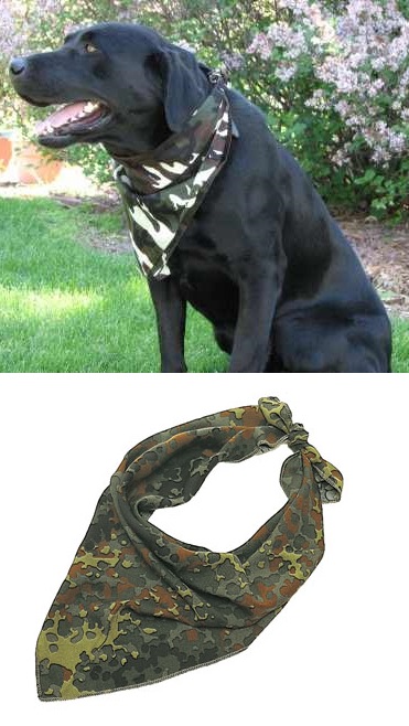 camouflage dog bandana