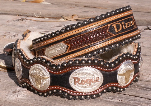 custom leather dog collars