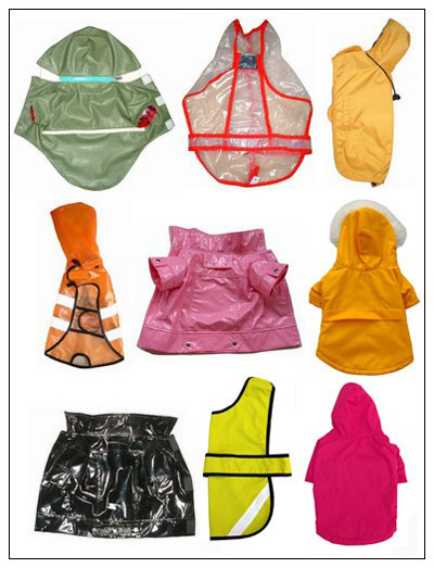 types of raincoat